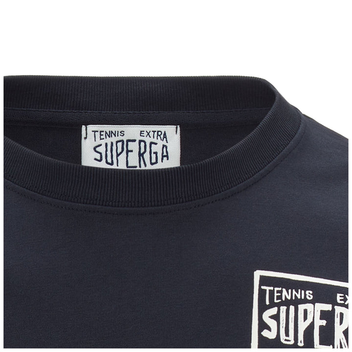 T-ShirtsTop Unisex T-SHIRT SUPERGA ARCHIVIO TENNIS PLAYER T-Shirt DK NAVY-TENNIS PLAYER Dressed Back (jpg Rgb)		