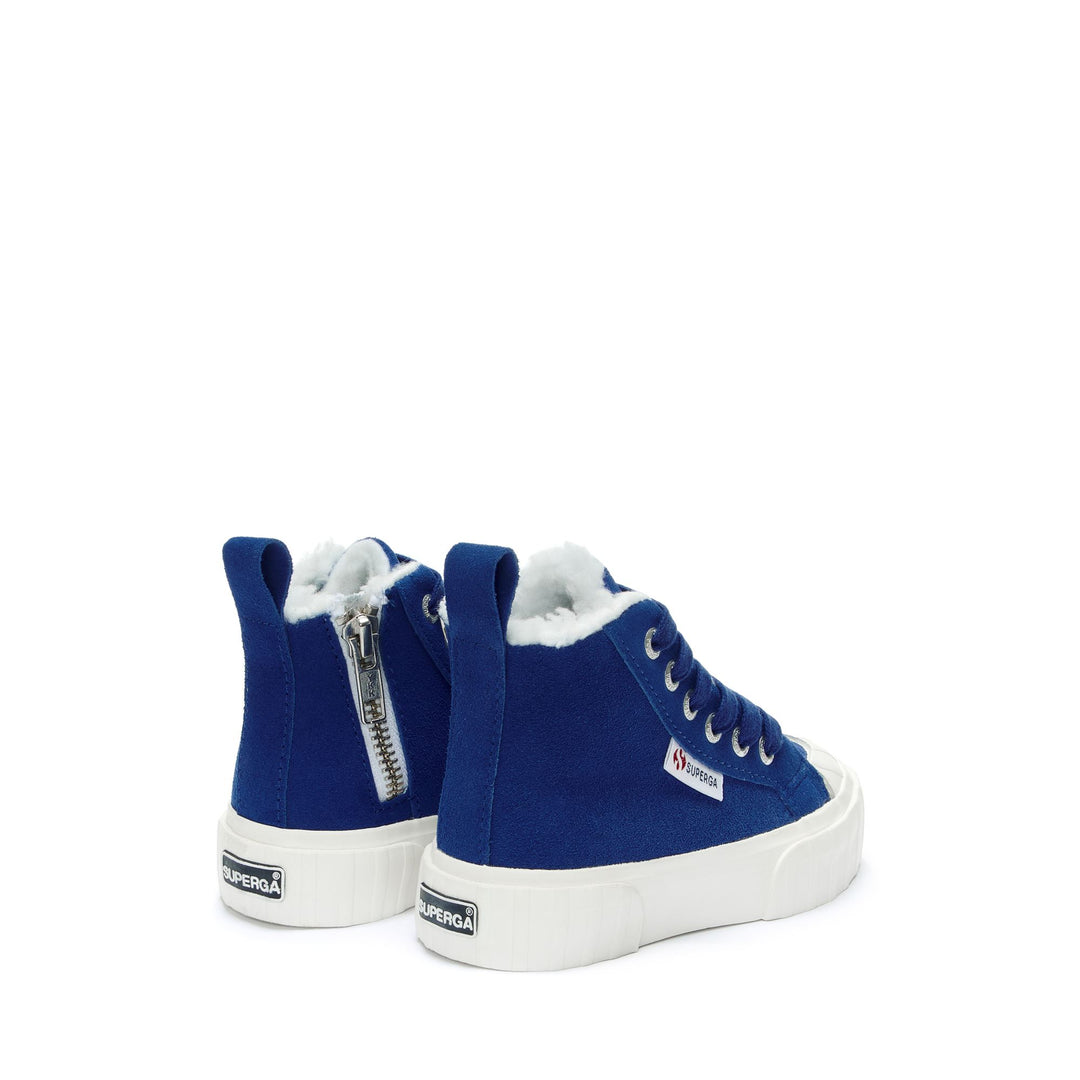 Mid Cut Sneakers für Kinder in Blau mit Obermaterial aus Wildleder main