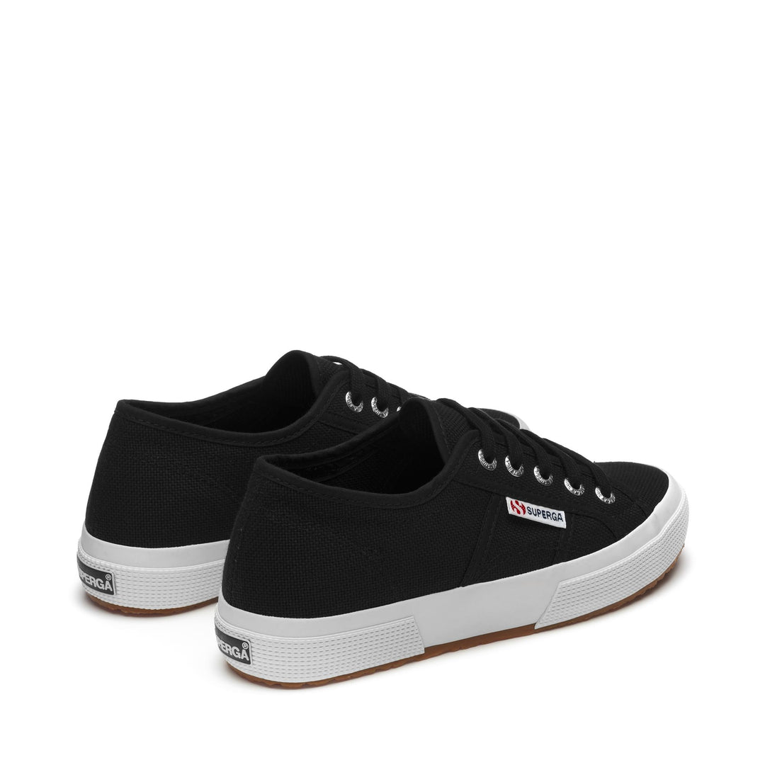 Le Superga Unisex 2750 NEW PLUS Sneaker BLACK-FWHITE Dressed Side (jpg Rgb)		