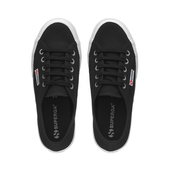 Zapatillas unisex negras con parte superior de algodón 4