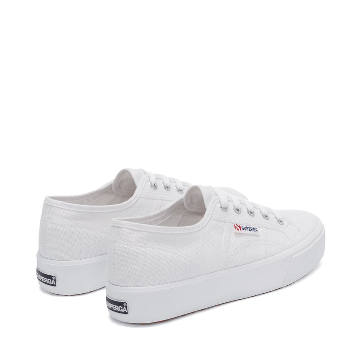 Le Superga Unisex 2730 MID PLATFORM Sneaker WHITE Dressed Side (jpg Rgb)		