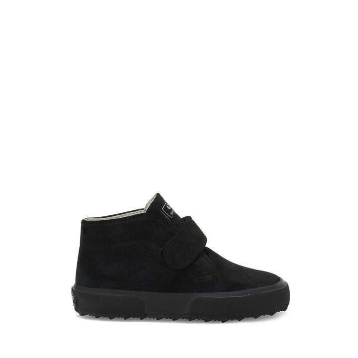Botines para niño negros con parte superior de ante 1