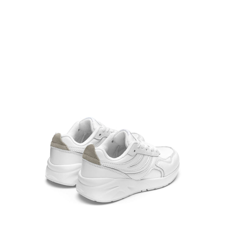 Sneakers Kid unisex 4073 KIDS TRAINING NAPPA LEATHER Low Cut TOTAL WHITE Dressed Side (jpg Rgb)		