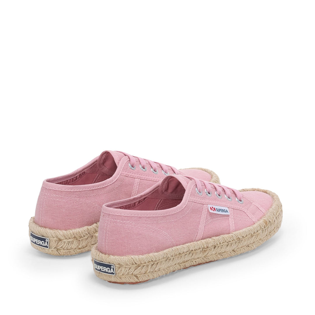 Woman's Low Cut Pink Sneakers with Cotton Upper main