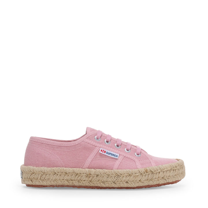 Woman's Low Cut Pink Sneakers with Cotton Upper 1