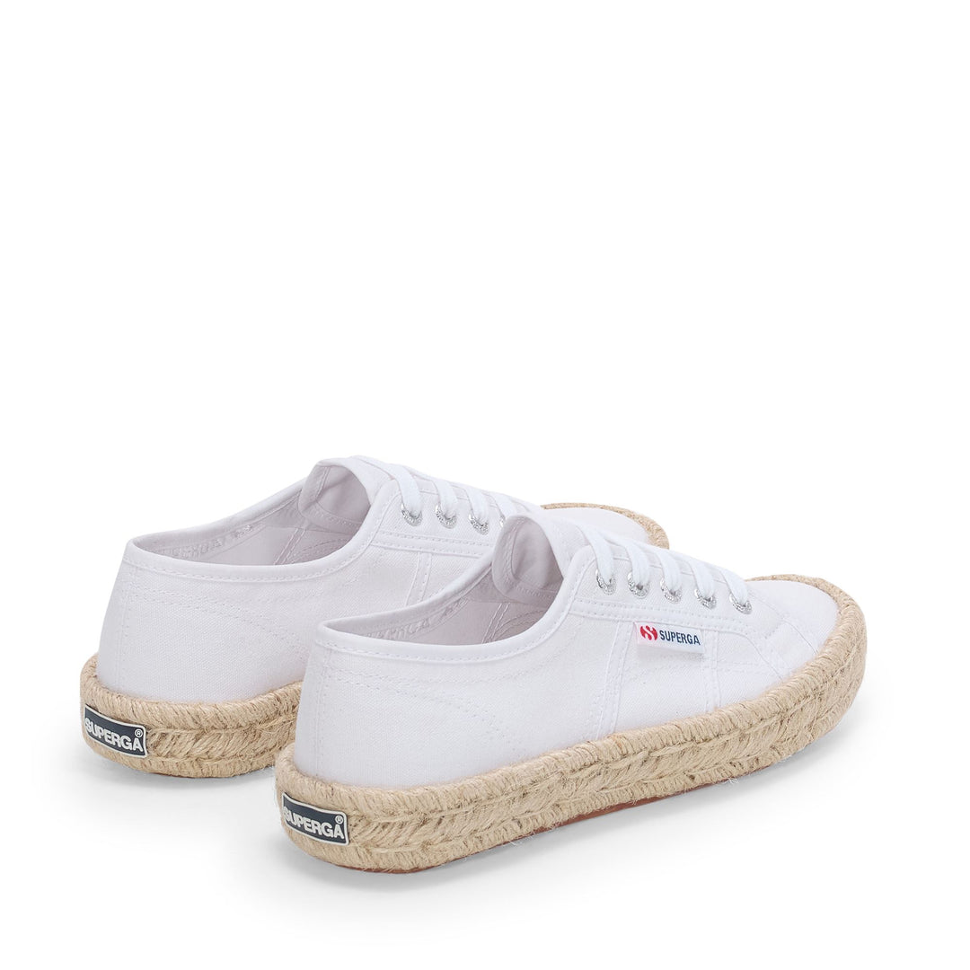 Klassische weiße Damen-Sneaker mit Baumwoll-Obermaterial main