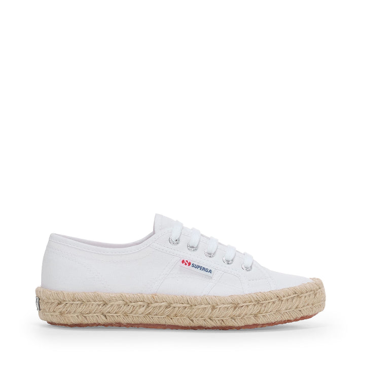 Sneakers classiche bianche da donna con tomaia in cotone 1