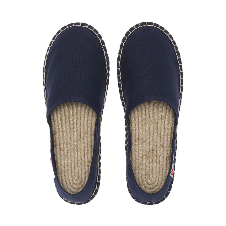 Unisex blaue Espadrilles mit Obermaterial aus Baumwolle 4