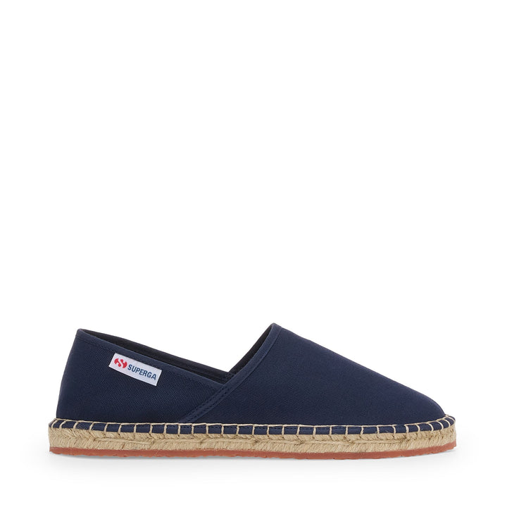 Unisex blaue Espadrilles mit Obermaterial aus Baumwolle 1