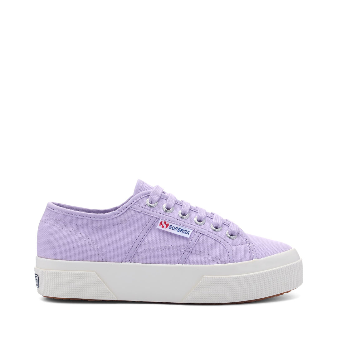 Unisex Violet Platform Sneakers with Cotton Upper 01