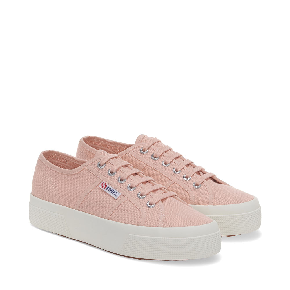 Unisex Pink Platform Sneakers with Cotton Upper 02