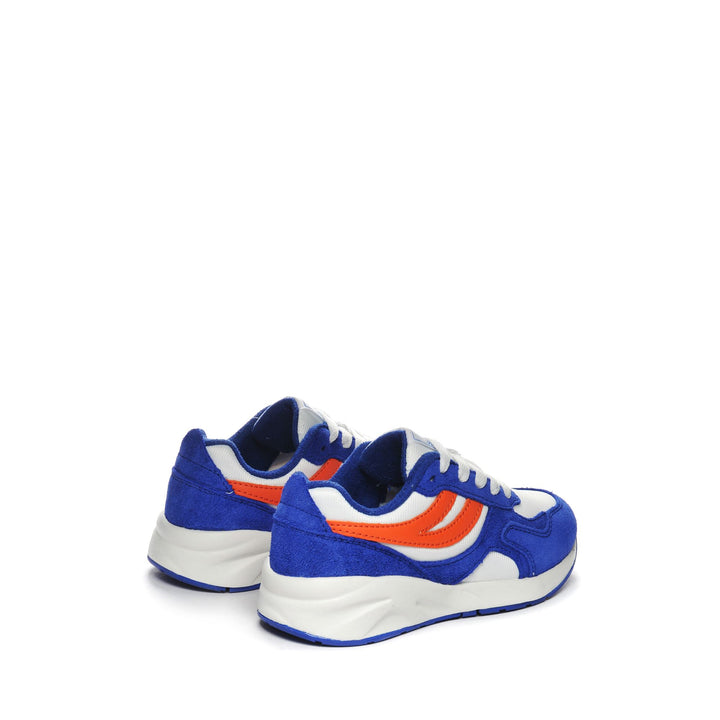 Blaue Low Cut Sneakers für Kinder mit Obermaterial aus Nylon 3