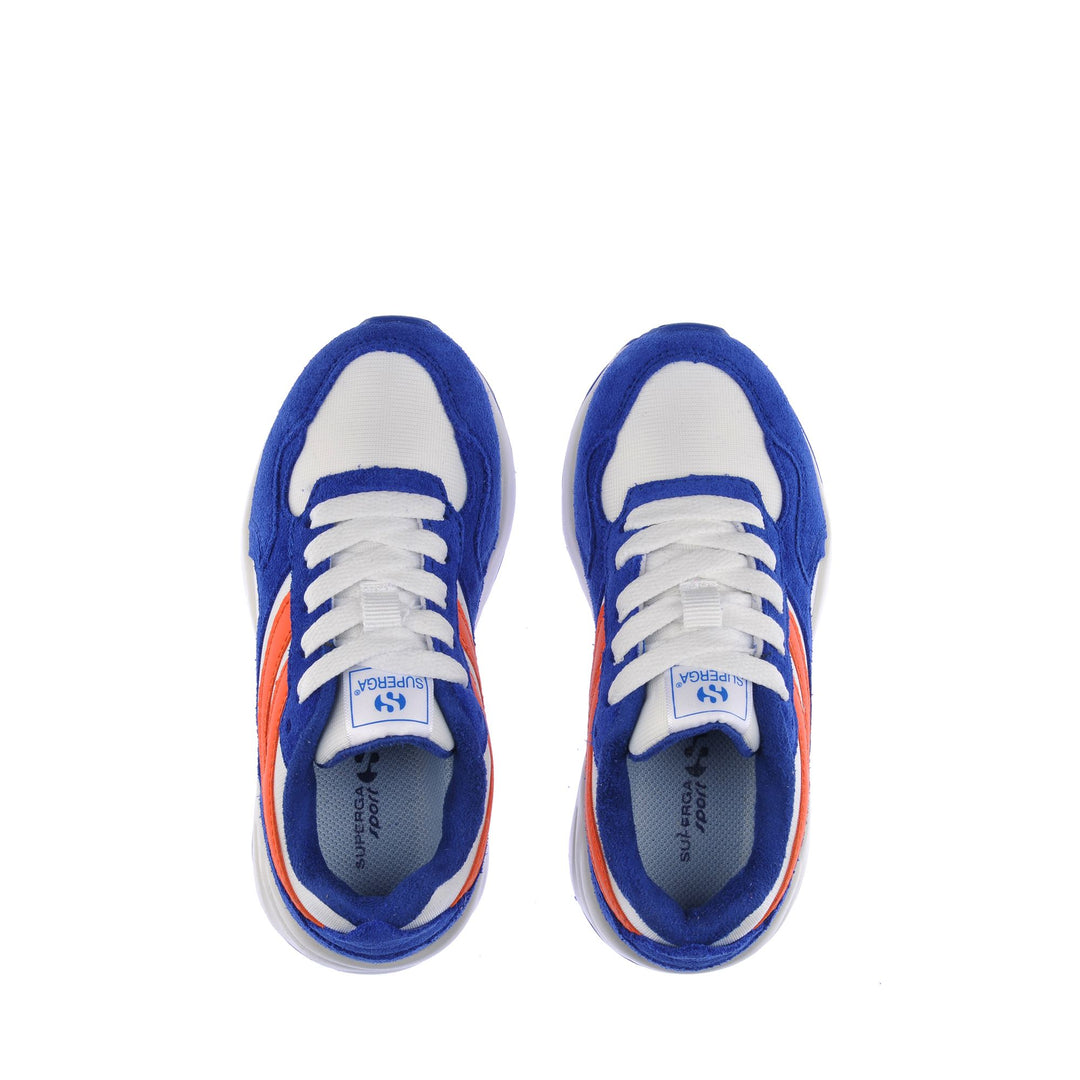 Blaue Low Cut Sneakers für Kinder mit Obermaterial aus Nylon main
