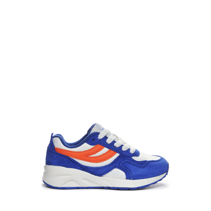 Blaue Low Cut Sneakers für Kinder mit Obermaterial aus Nylon 1