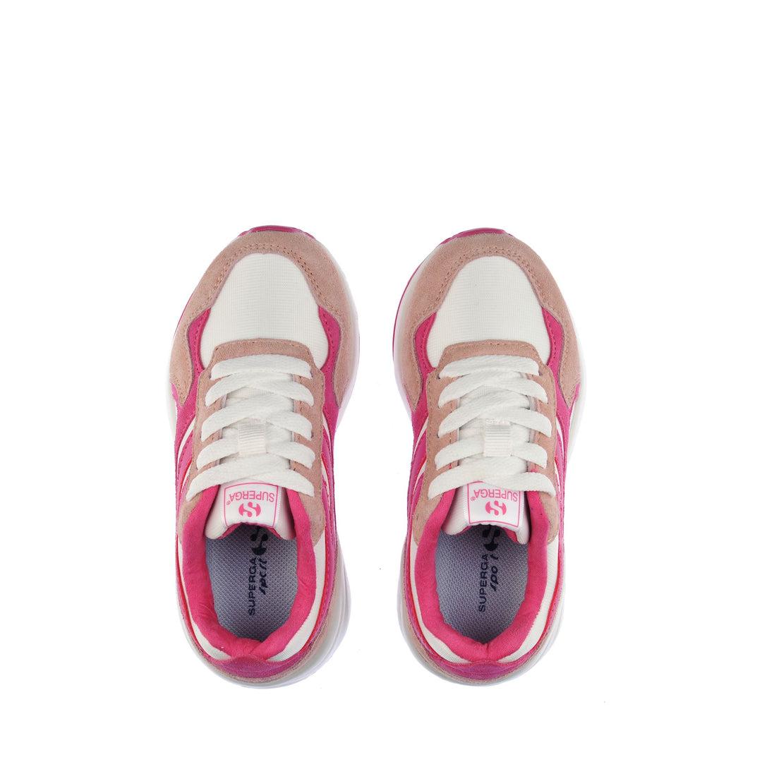 Children's Low Cut Sneakers in Pink with Nylon Upper main