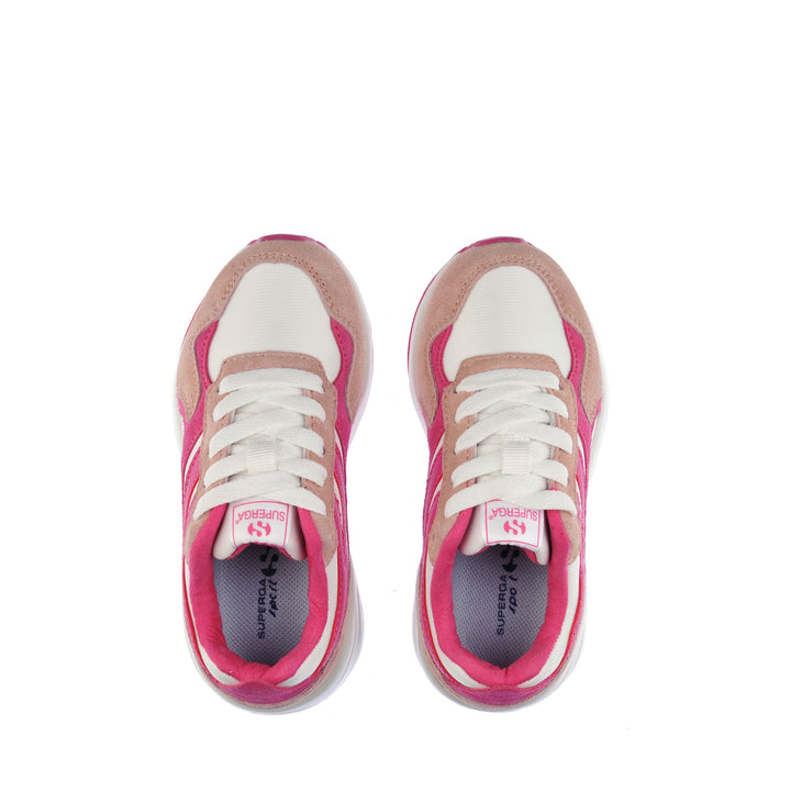 Children's Low Cut Sneakers in Pink with Nylon Upper 4