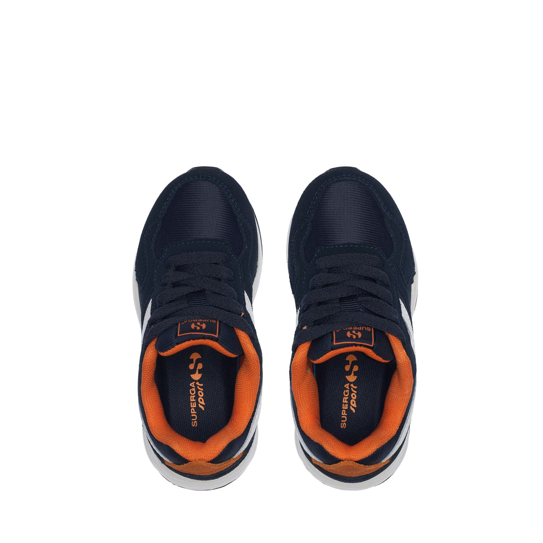 Niedrig geschnittene Kinder-Sneaker in Blau mit Obermaterial aus Nylon main