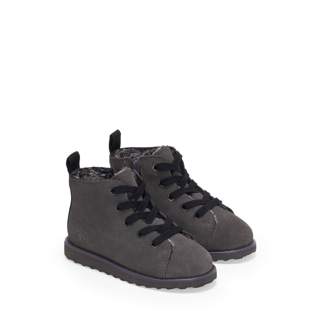 3008 KIDS LACE-UP BOOT SUEDE - Ankle Boots - Laced - Kid unisex - Grey Volcanic-Black main