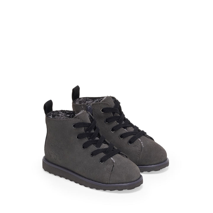 3008 KIDS LACE-UP BOOT SUEDE - Ankle Boots - Laced - Kid unisex - Grey Volcanic-Black 2