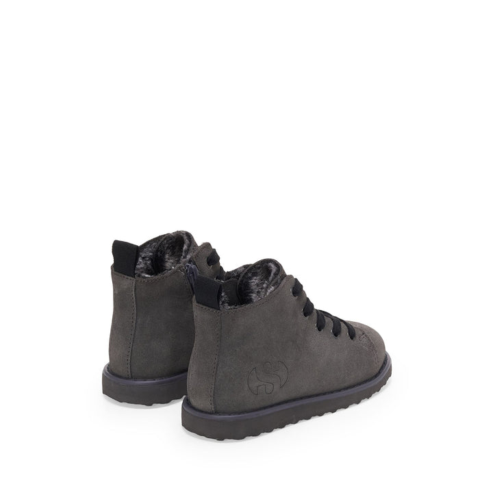 3008 KIDS LACE-UP BOOT SUEDE - Ankle Boots - Laced - Kid unisex - Grey Volcanic-Black 3