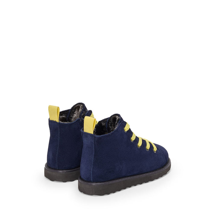 Kid's Blue Ankle Boots with Suede Upper 3