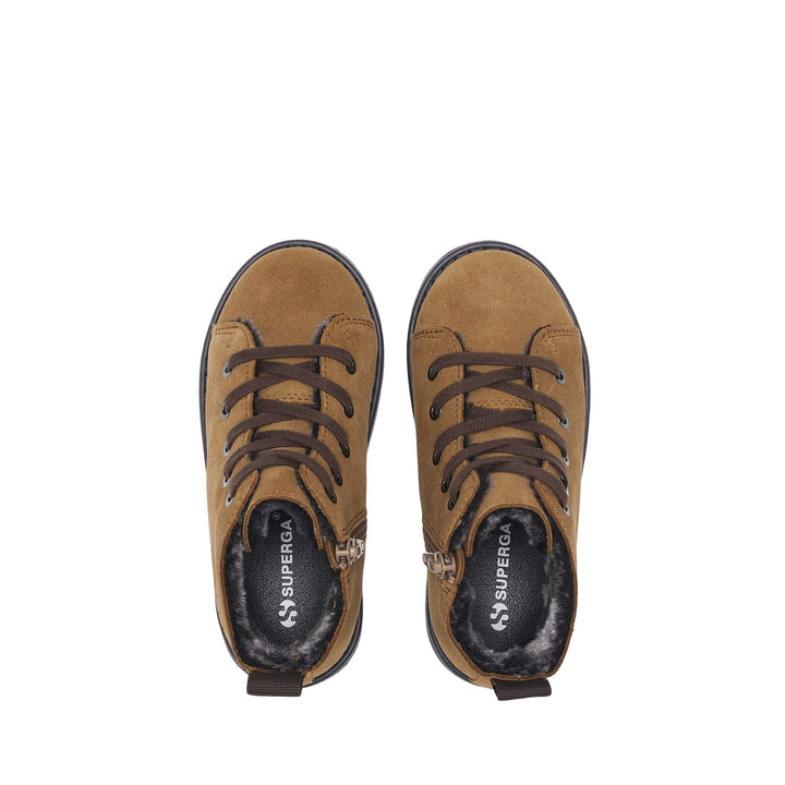 3008 KIDS LACE-UP BOOT SUEDE - Ankle Boots - Laced - Kid unisex - Beige Rame-Brown Cotto 4