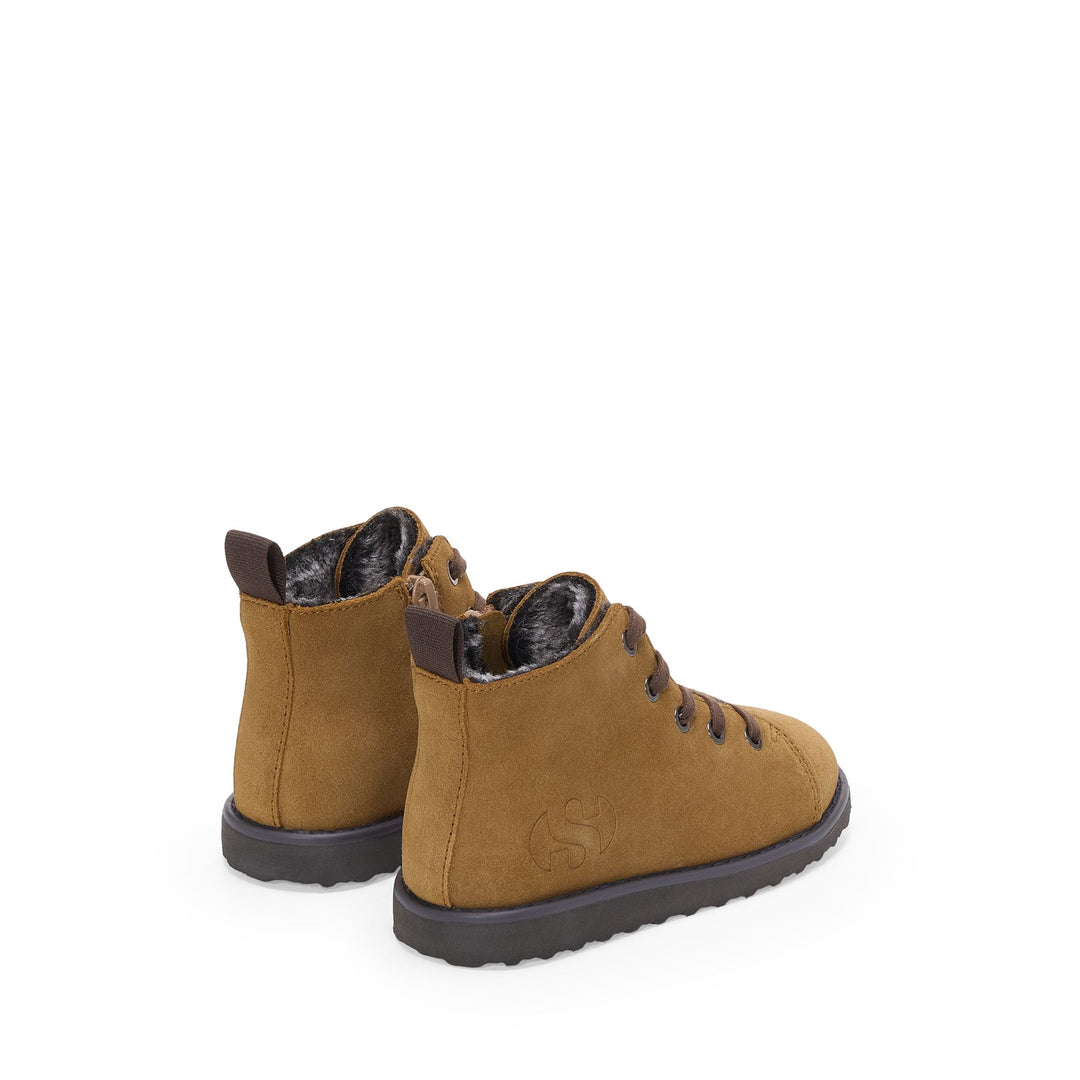 3008 KIDS LACE-UP BOOT SUEDE - Ankle Boots - Laced - Kid unisex - Beige Rame-Brown Cotto main