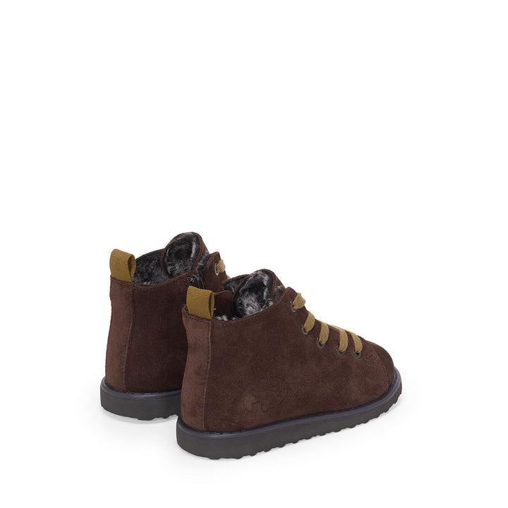 3008 KIDS LACE-UP BOOT SUEDE - Ankle Boots - Laced - Kid unisex - Brown Cotto-Beige Rame 3
