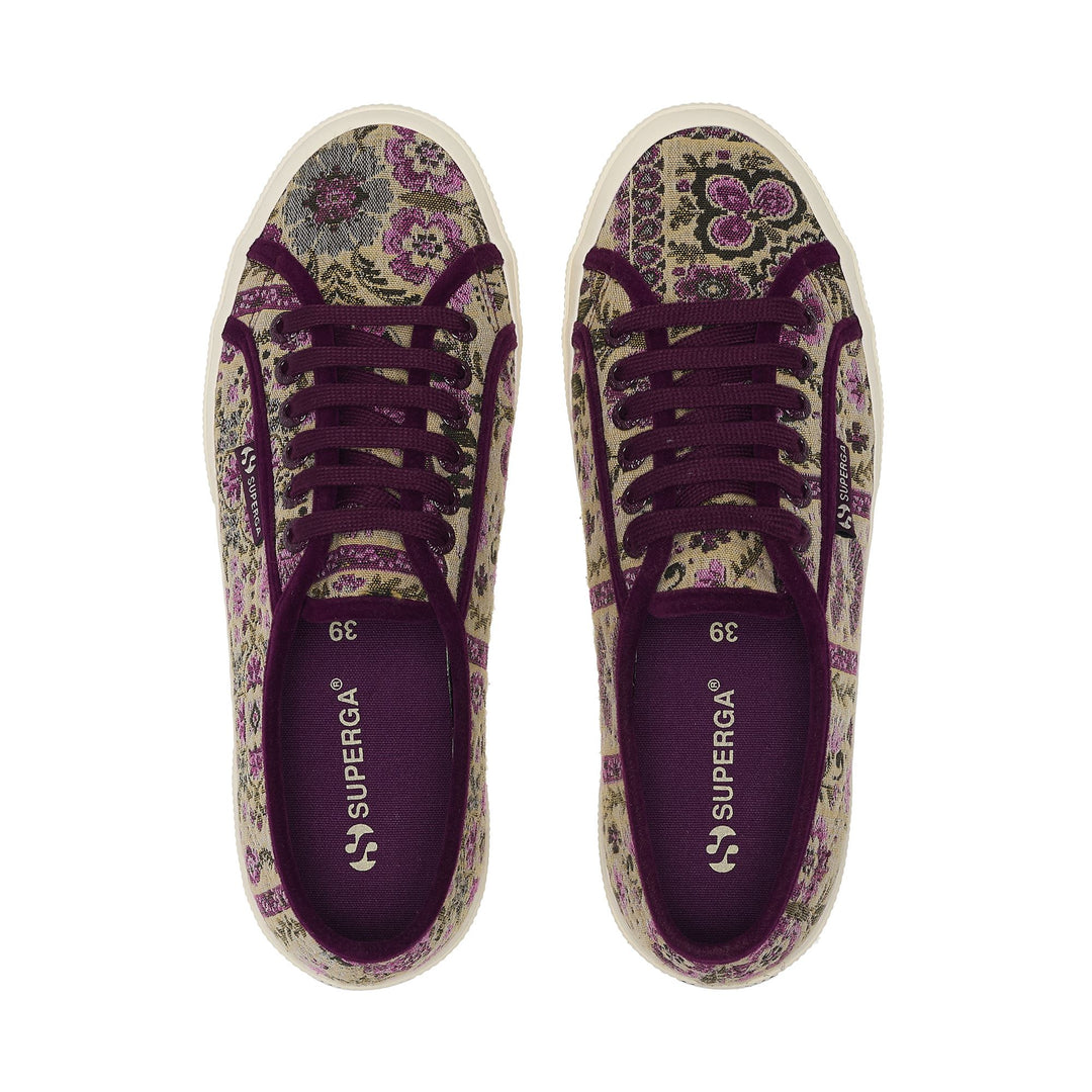 2750 TAPESTRY - Le Superga - Décolleté - Femme - Beige-Puple-Off White main