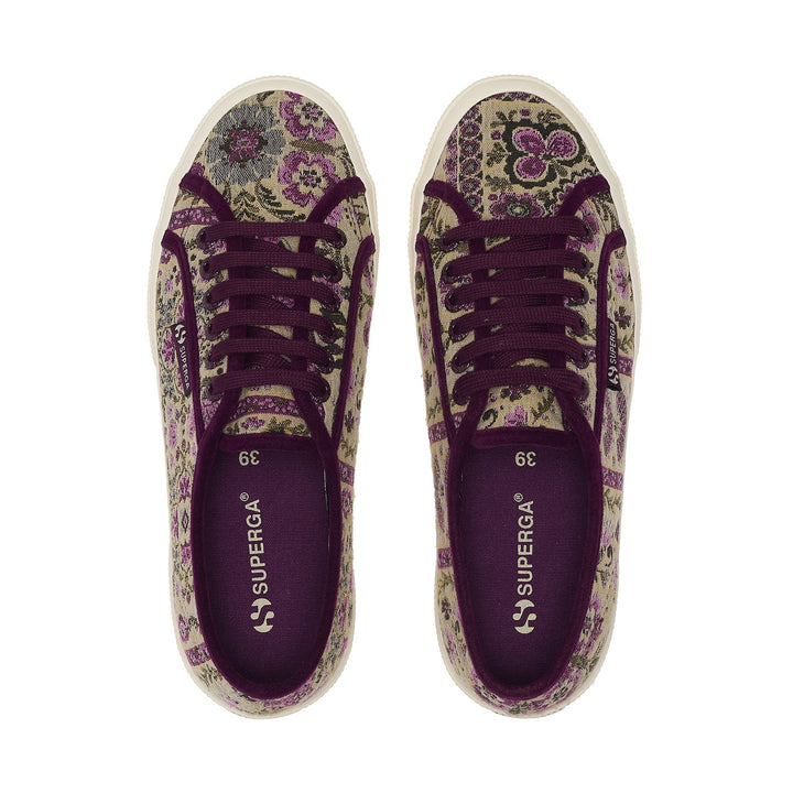 2750 TAPESTRY - Le Superga - Décolleté - Femme - Beige-Puple-Off White 4