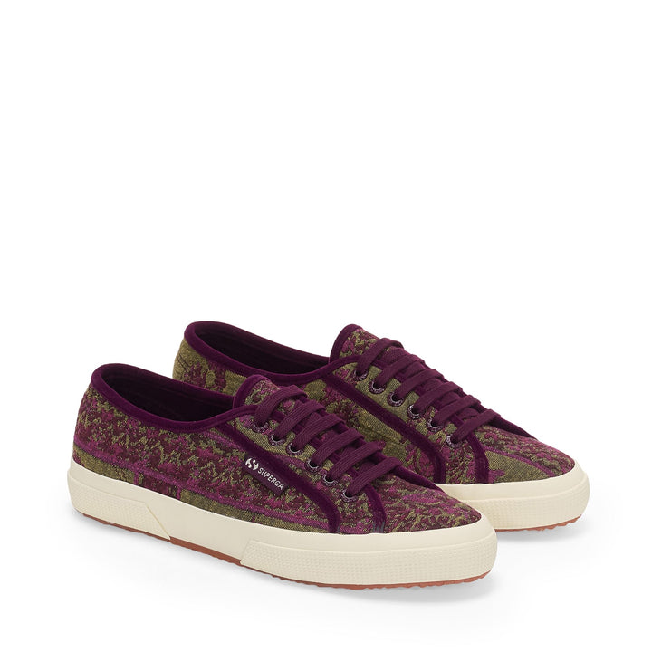 2750 TAPESTRY - Le Superga - Scollatura Bassa - Donna - Military Green-Purple-Off White 2