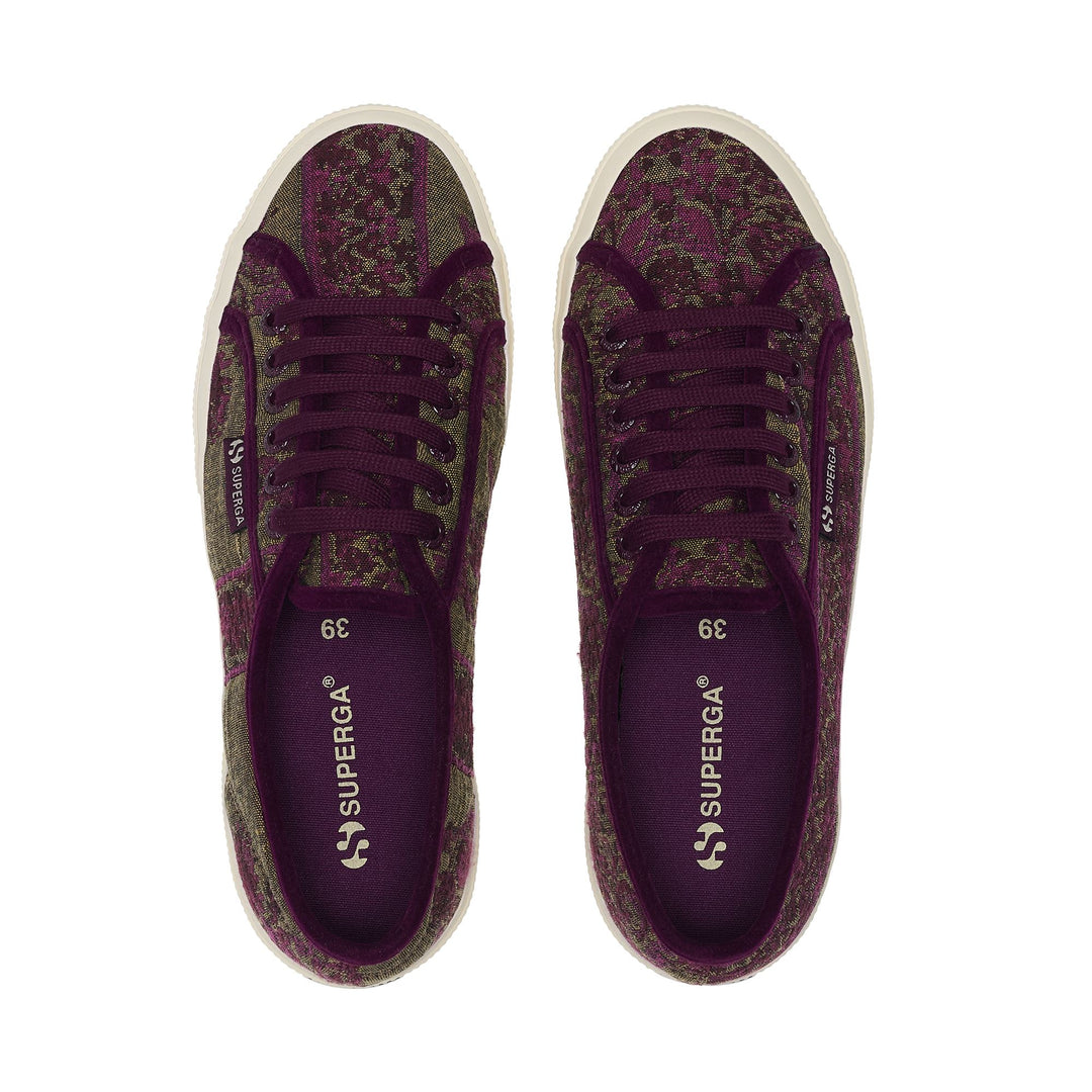 2750 TAPESTRY - Le Superga - Scollatura Bassa - Donna - Military Green-Purple-Off White main