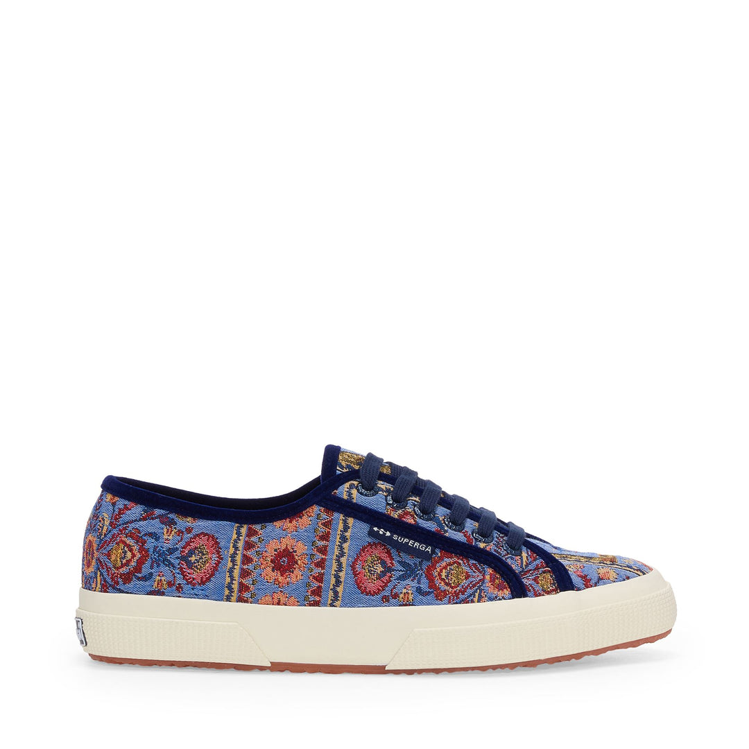 2750 TAPESTRY - Le Superga - Décolleté - Femme - Blue Avion-Beige-Red-Off White 01