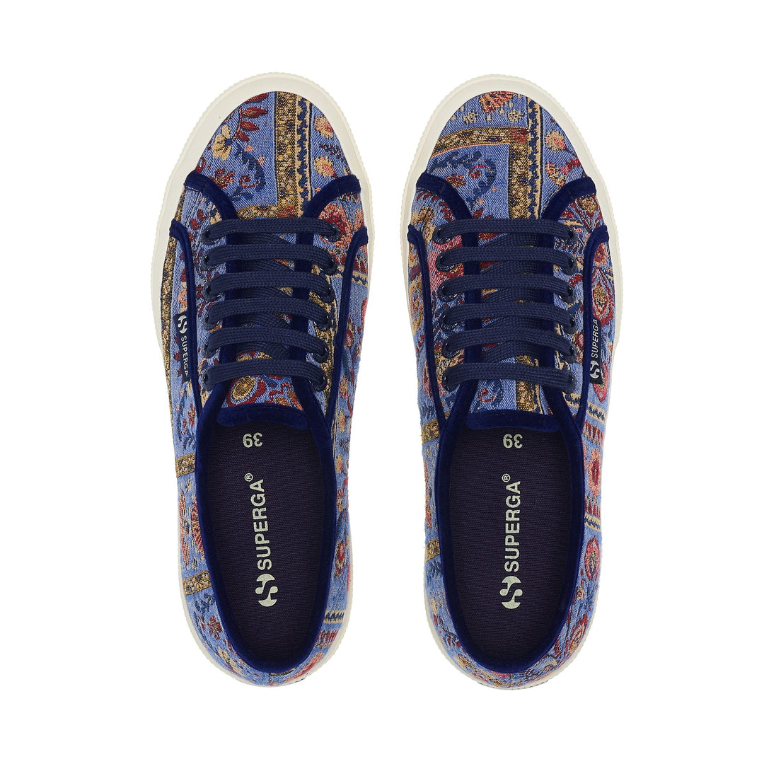 2750 TAPESTRY - Le Superga - Low Cut - Woman - Blue Avion-Beige-Red-Off White main