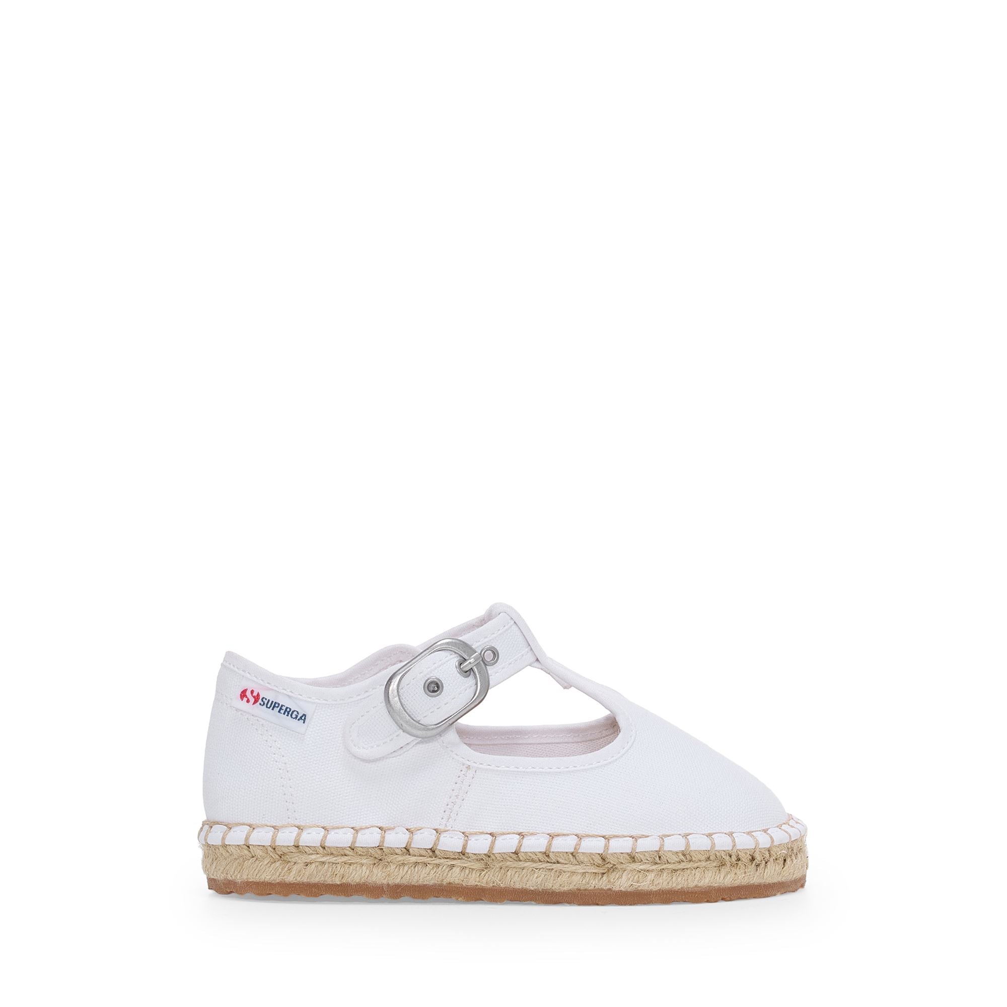 Espadrilles Girl 3010 MARY JANE KIDS ESPADRILLAS Low Heel WHITE