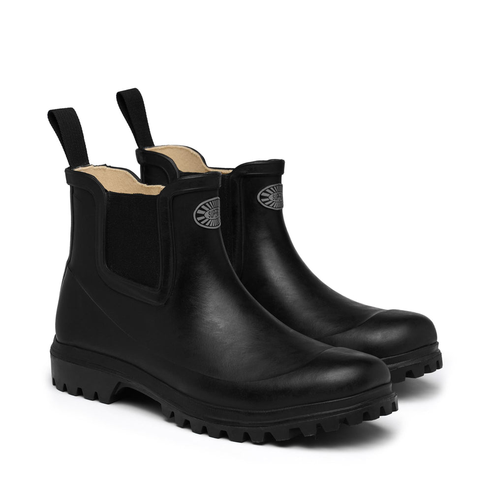 Mittlere Gummistiefel für Damen in Schwarz 02