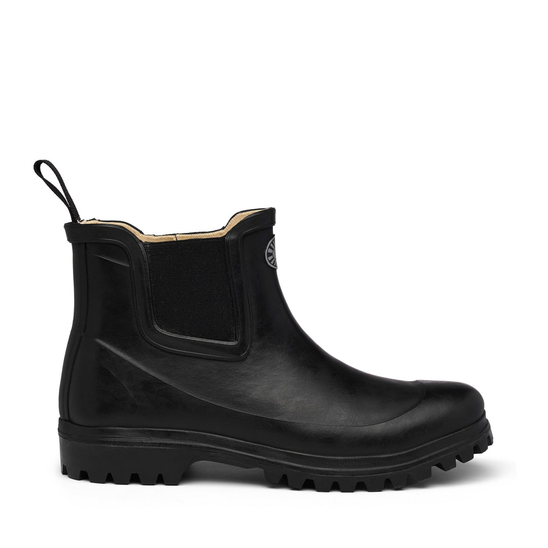 Mittlere Gummistiefel für Damen in Schwarz 01