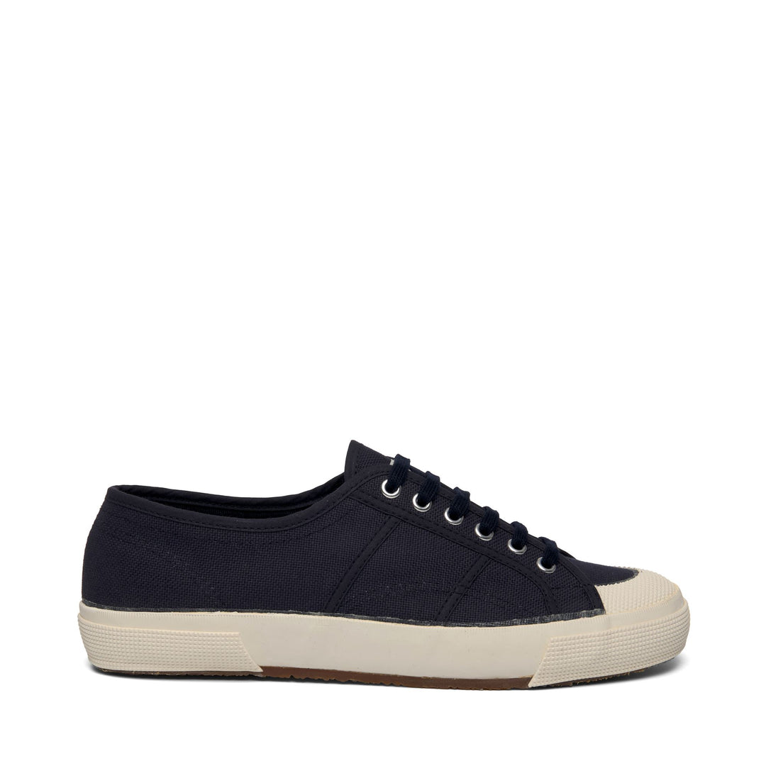 Sneakers basse unisex blu con tomaia in cotone 01