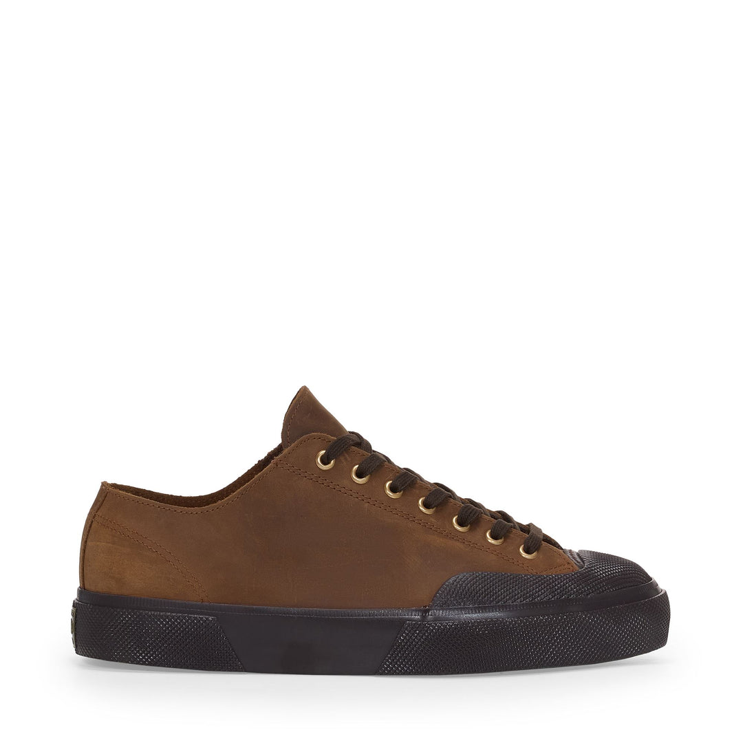 2432 WORKS CRAZY HORSE LEATHER - Sneakers - Low Cut - Unisex - Brown Horse-Black 01