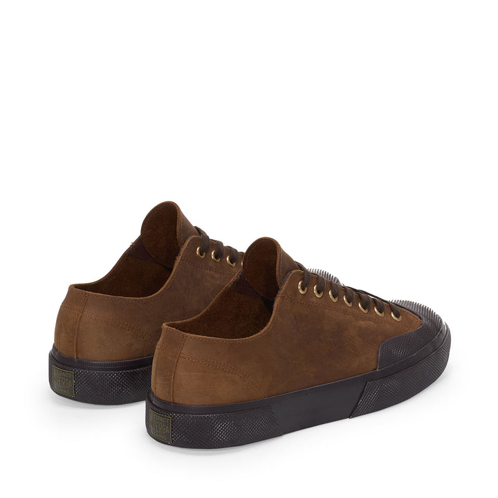 2432 WORKS CRAZY HORSE LEATHER - Sneakers - Low Cut - Unisex - Brown Horse-Black 3