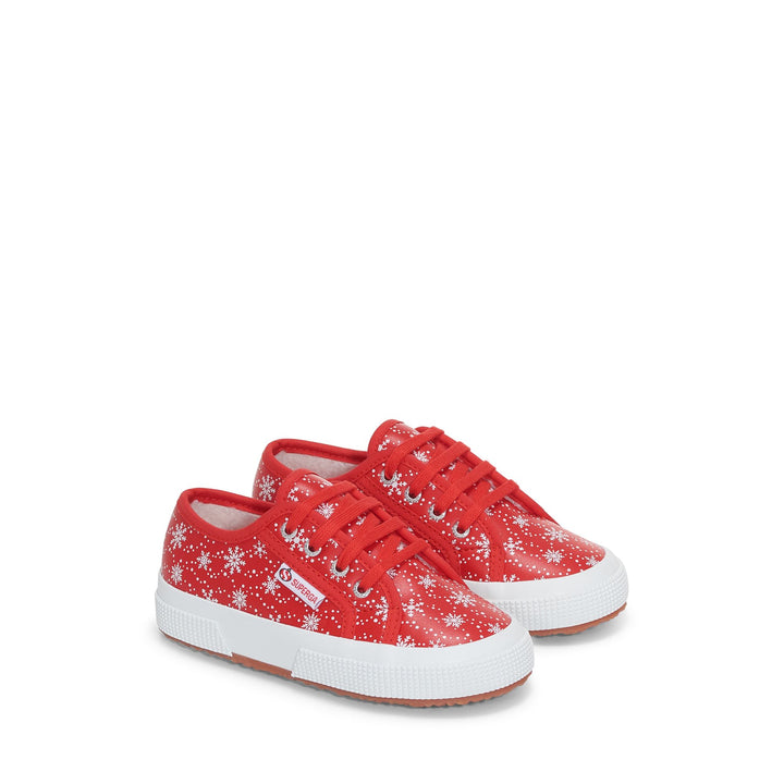 Niedrig geschnittene Kinder-Sneaker in Rot mit Obermaterial aus Baumwolle 2