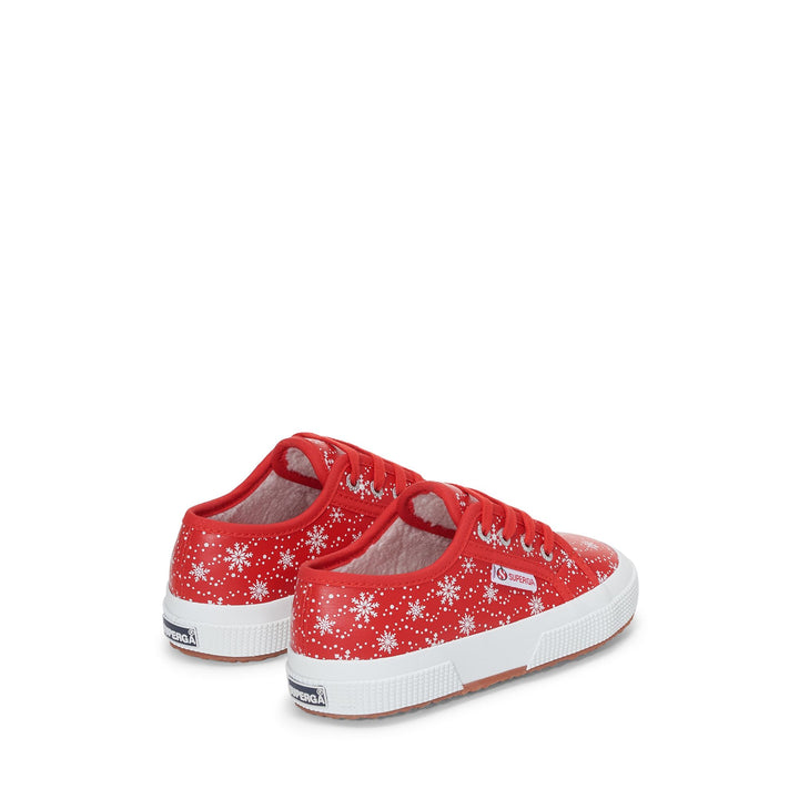Niedrig geschnittene Kinder-Sneaker in Rot mit Obermaterial aus Baumwolle 3