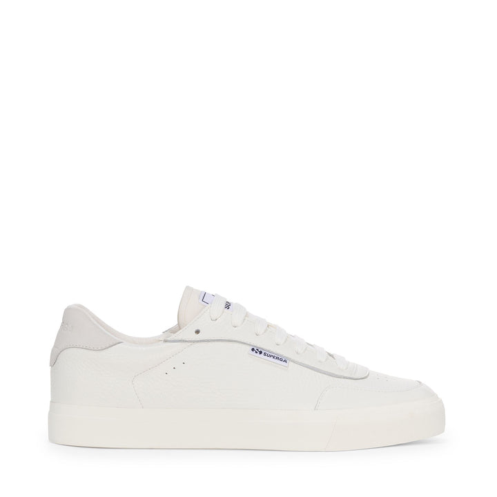 Zapatillas blancas unisex de corte bajo con parte superior de cuero 1