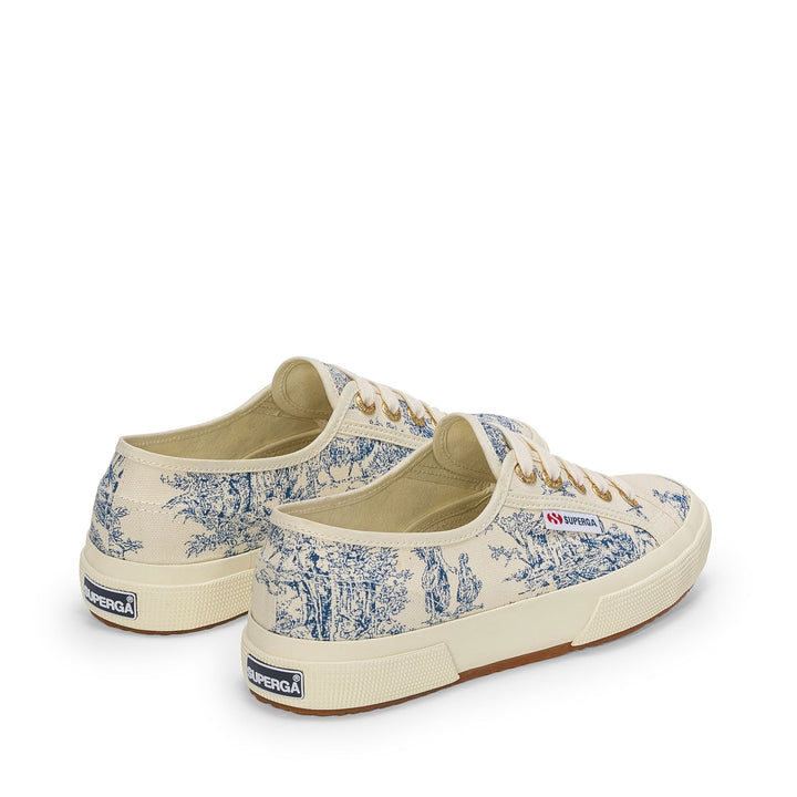 2750 TOILE DE JOUY - Le Superga - Basso - Donna - BEIGE NATURAL-BLUE NAVY 3