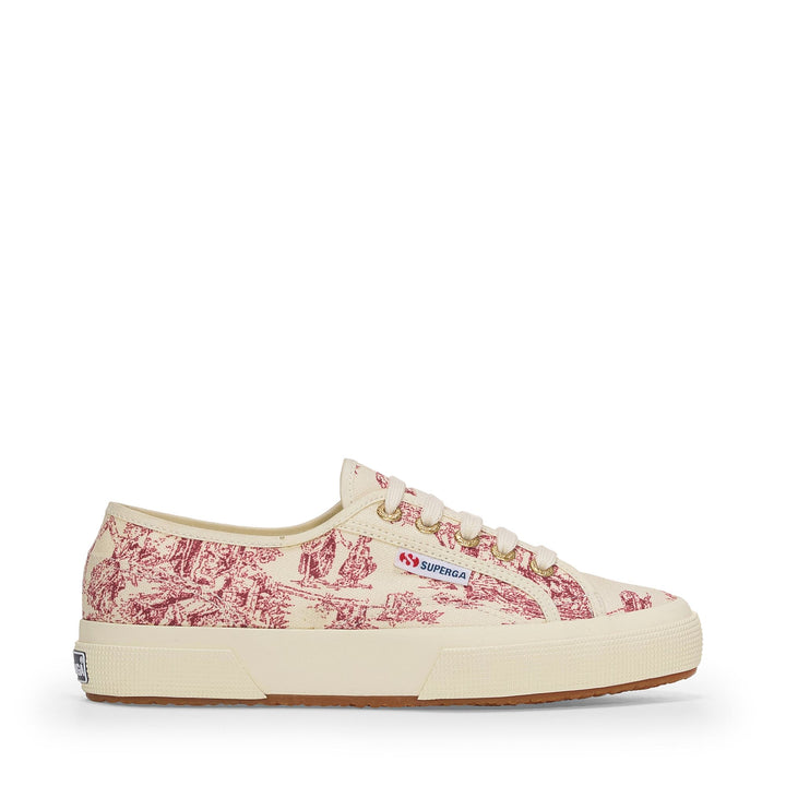 2750 TOILE DE JOUY - Le Superga - Basso - Donna - BEIGE NATURAL-RED 1