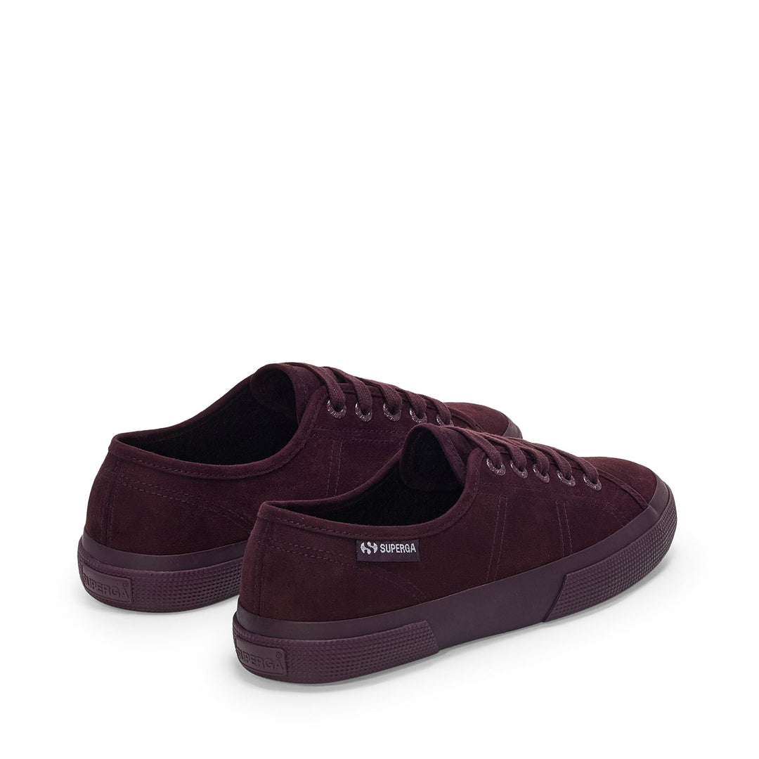 Zapatillas bajas burdeos para mujer con parte superior de microfibra main