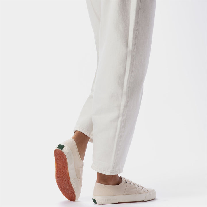 Zapatillas unisex beige con parte superior de algodón 7