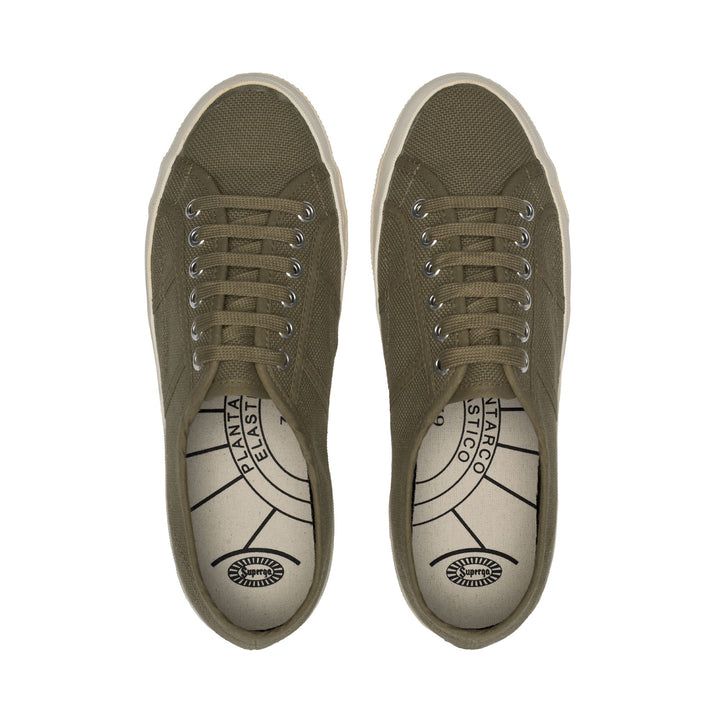 Sneakers unisex verdi con tomaia in cotone 5