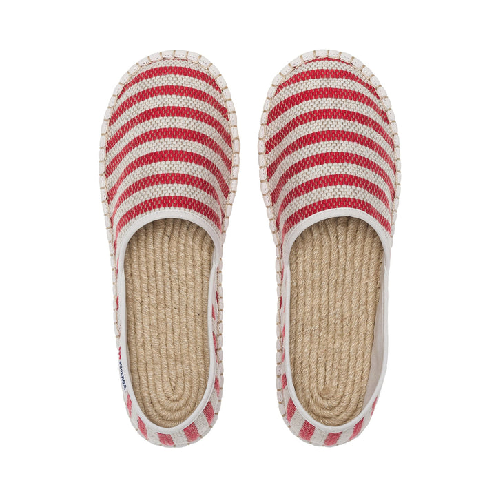 Rote Unisex-Espadrilles mit Obermaterial aus Baumwolle 4