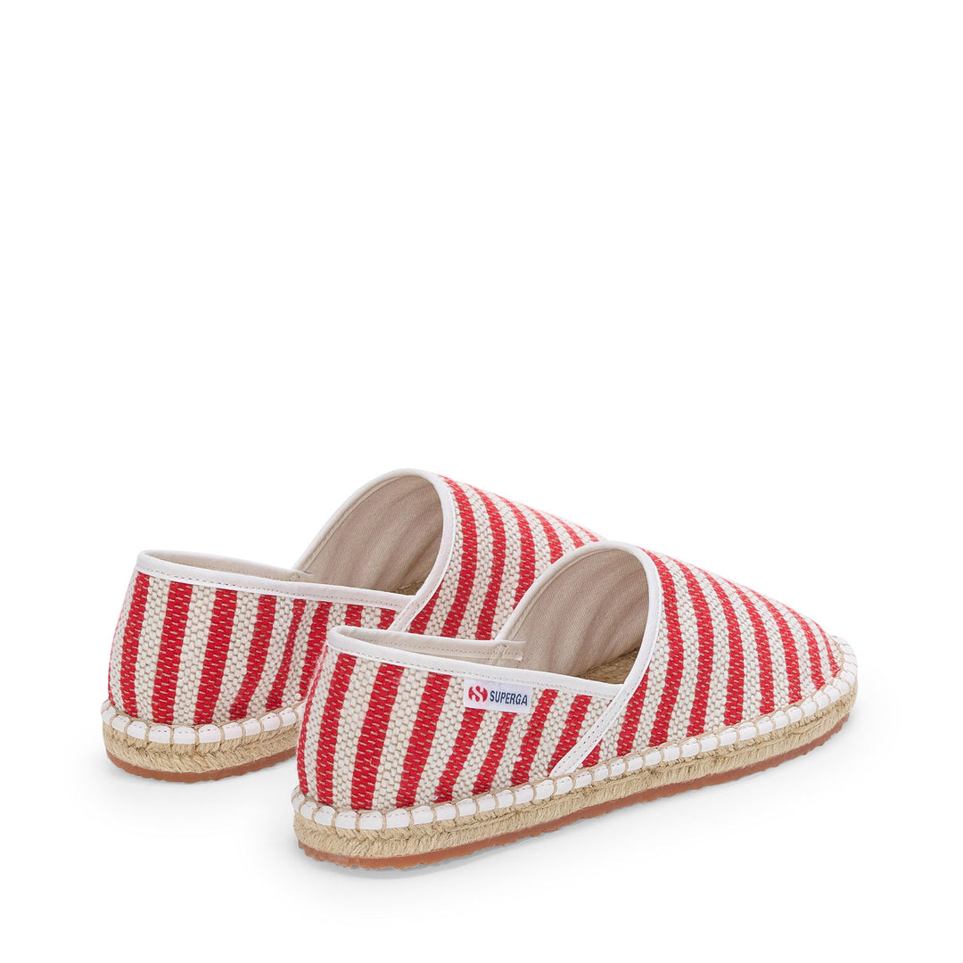 Rote Unisex-Espadrilles mit Obermaterial aus Baumwolle main